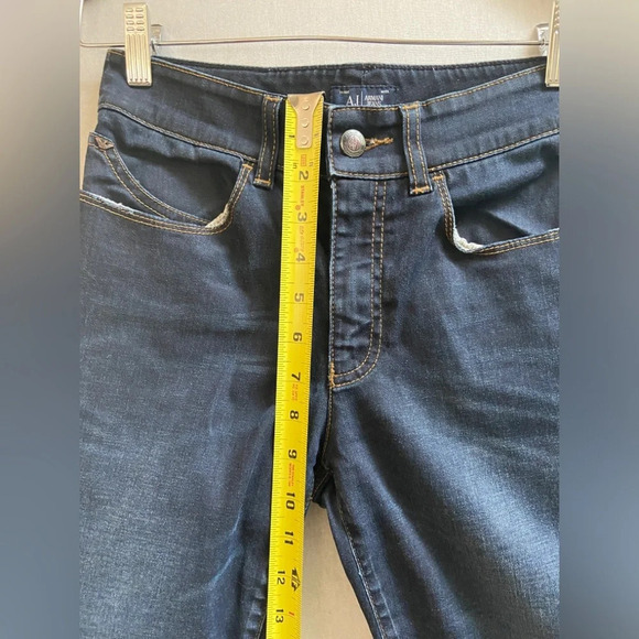 Armani high rise skinny denim jeans Sz 27 - Picture 13 of 13